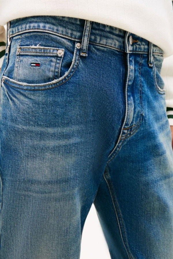 Tommy Hilfiger Erkek Kot Pantolon MAVI