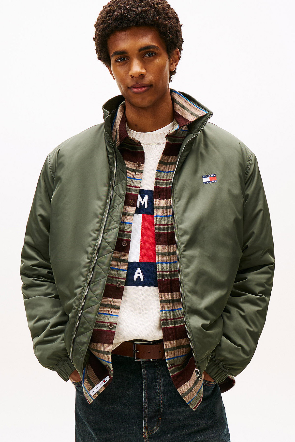 Tommy Hilfiger Erkek Mont HAKI