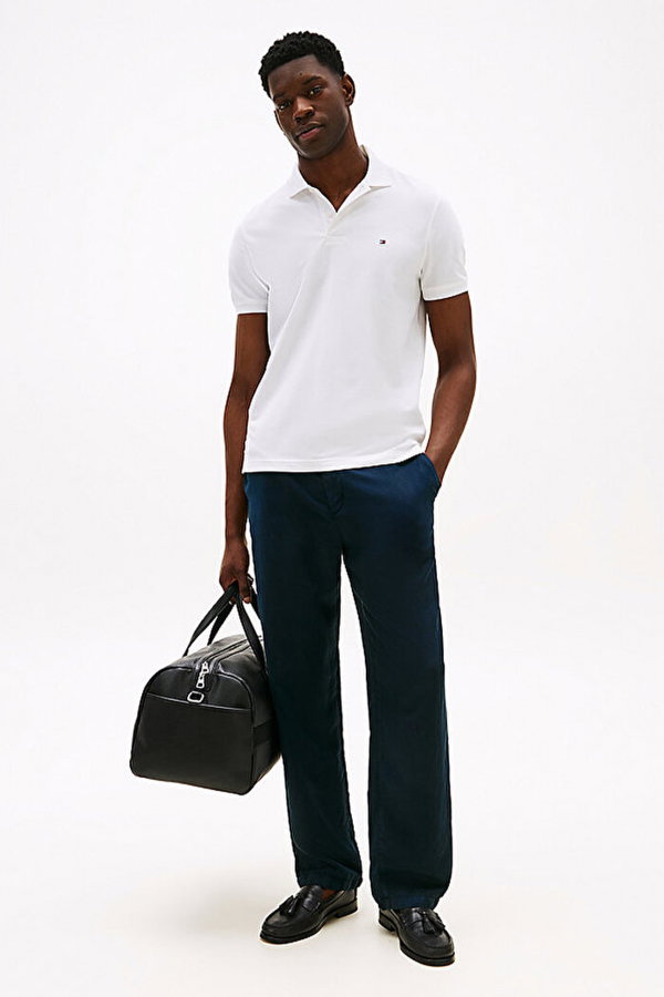 Tommy Hilfiger Erkek Polo Yaka T-shirt BEYAZ