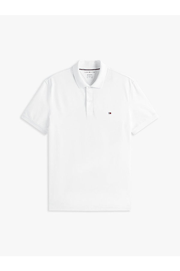 Tommy Hilfiger Erkek Polo Yaka T-shirt BEYAZ