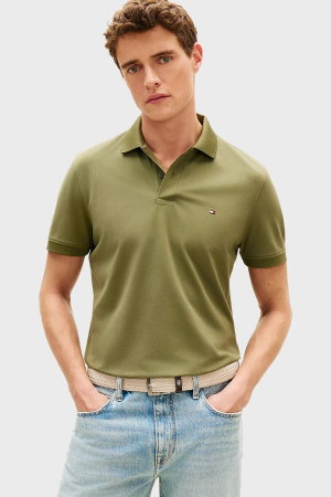 Tommy Hilfiger Erkek Polo Yaka T-shirt HAKI