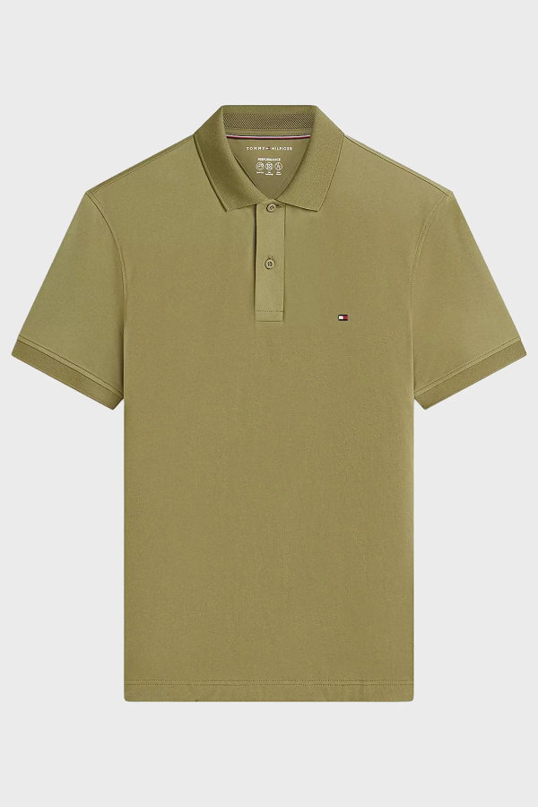 Tommy Hilfiger Erkek Polo Yaka T-shirt HAKI