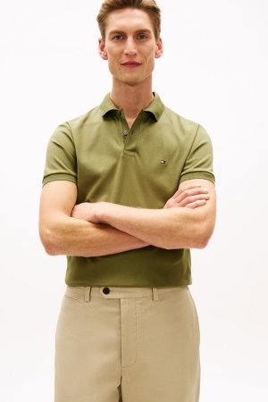 Tommy Hilfiger Erkek Polo Yaka T-shirt HAKI