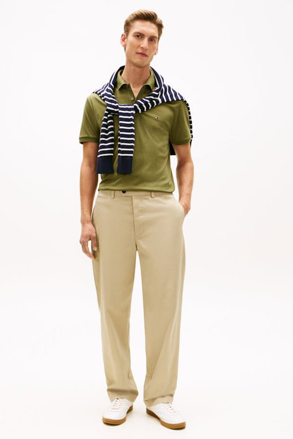 Tommy Hilfiger Erkek Polo Yaka T-shirt HAKI