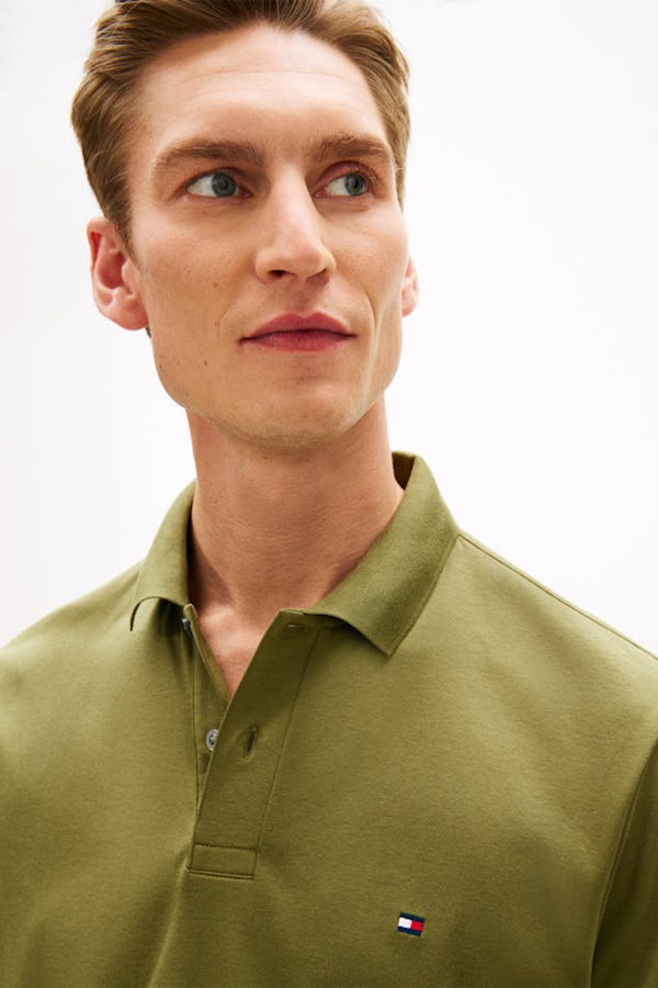 Tommy Hilfiger Erkek Polo Yaka T-shirt HAKI