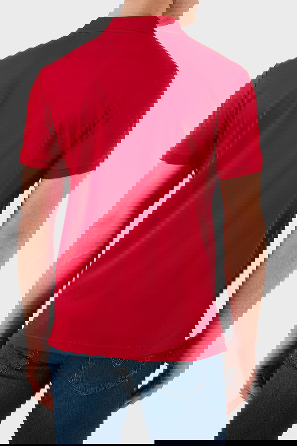 Tommy Hilfiger Erkek Polo Yaka T-shirt KIRMIZI