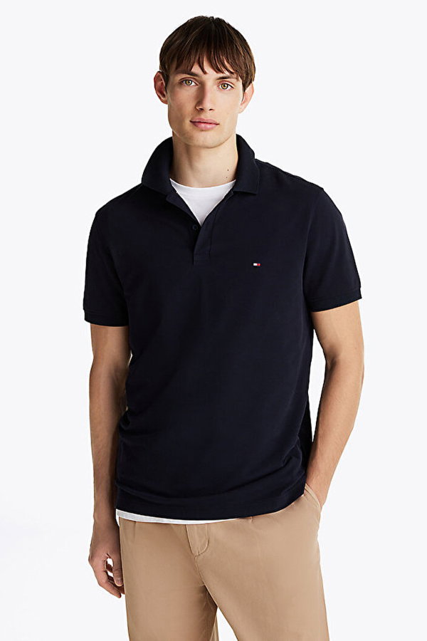 Tommy Hilfiger Erkek Polo Yaka T-shirt LACIVERT