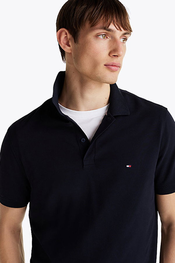 Tommy Hilfiger Erkek Polo Yaka T-shirt LACIVERT