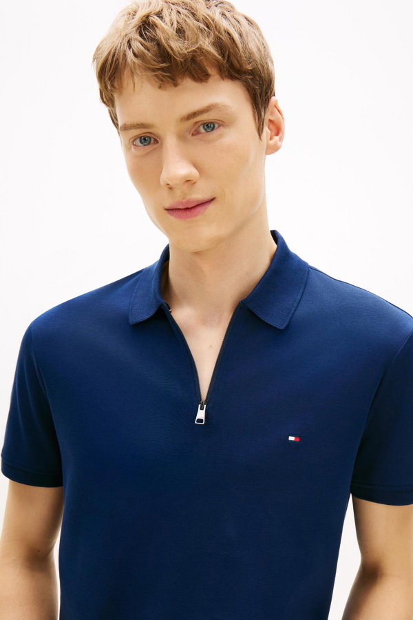 Tommy Hilfiger Erkek Polo Yaka T-shirt LACIVERT