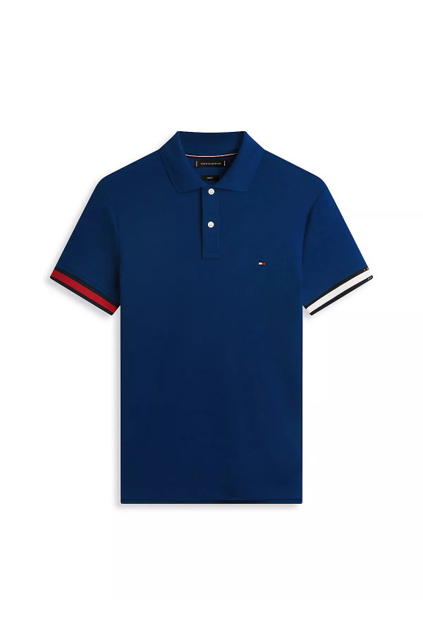 Tommy Hilfiger Erkek Polo Yaka T-shirt LACIVERT