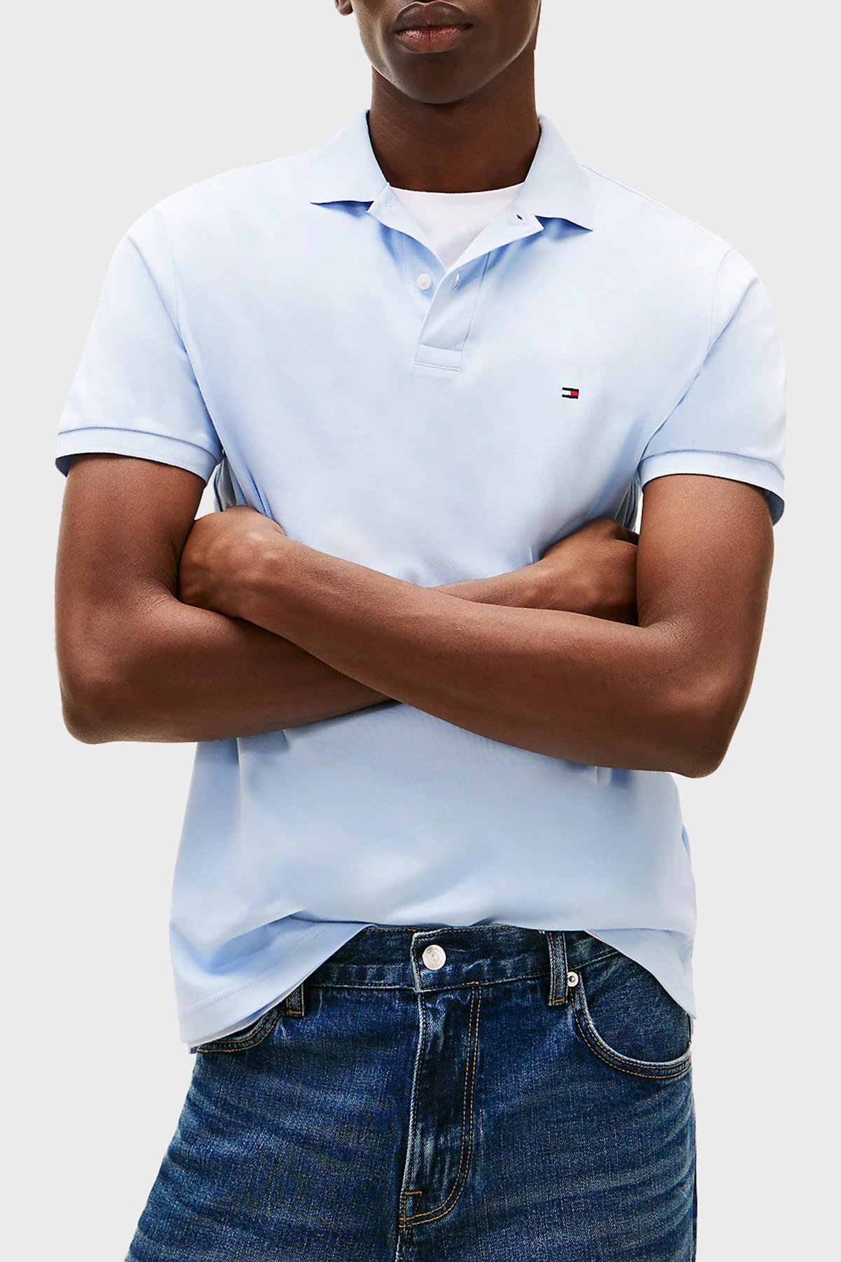 Tommy Hilfiger Erkek Polo Yaka T-shirt MAVI