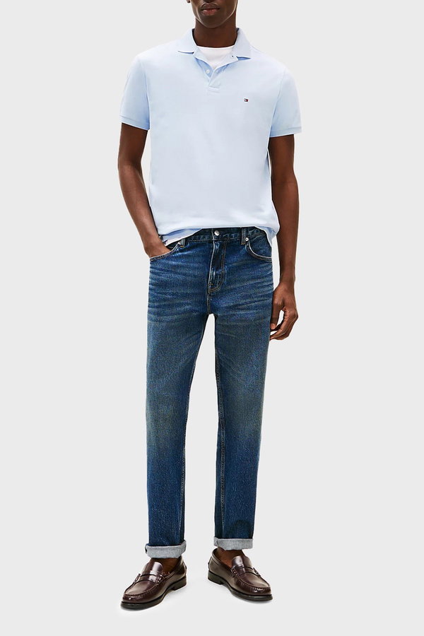 Tommy Hilfiger Erkek Polo Yaka T-shirt MAVI