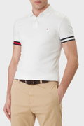 Tommy Hilfiger Erkek Polo Yaka T-shirt Beyaz