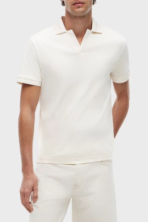 Tommy Hilfiger Erkek Polo Yaka T-shirt EKRU