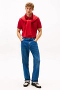 Tommy Hilfiger Erkek Polo Yaka T-shirt KIRMIZI