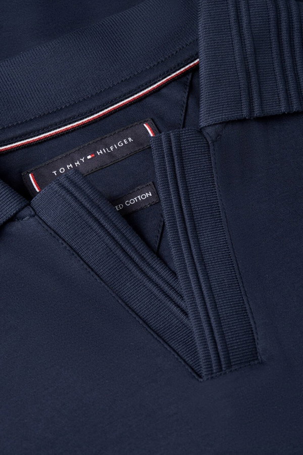 Tommy Hilfiger Erkek Polo Yaka T-shirt LACIVERT