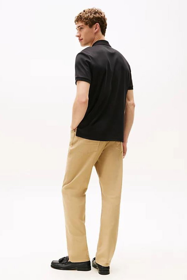 Tommy Hilfiger Erkek Polo Yaka T-shirt SIYAH
