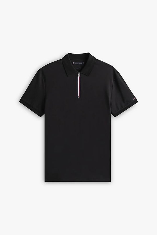 Tommy Hilfiger Erkek Polo Yaka T-shirt SIYAH