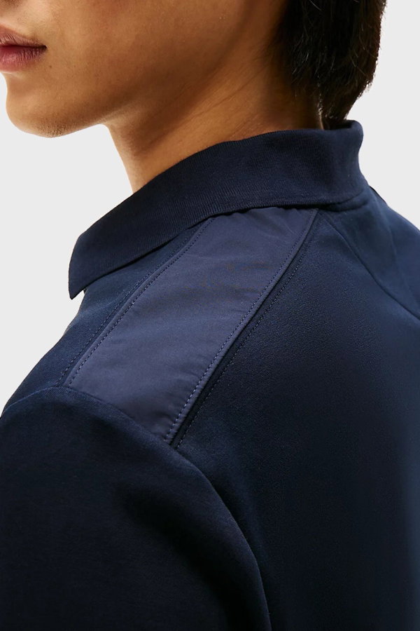 Tommy Hilfiger Erkek Polo Yaka Uzun Kollu T-shirt LACIVERT