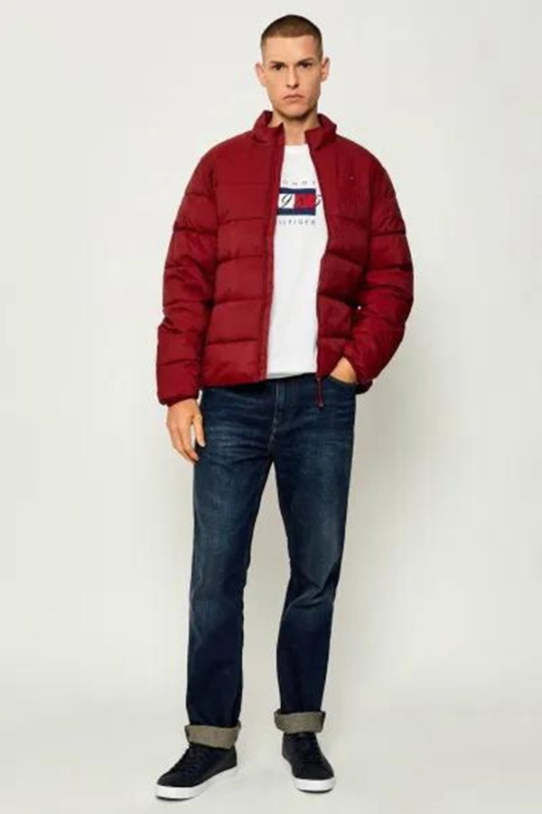 Tommy Hilfiger Erkek Şişme Mont BORDO