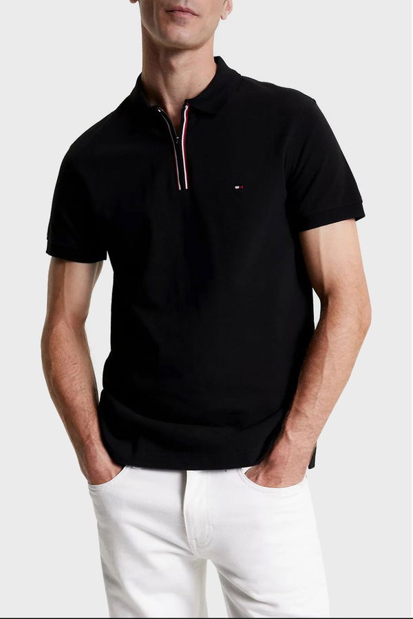 Tommy Hilfiger Erkek  Polo Yaka T-shirt SİYAH