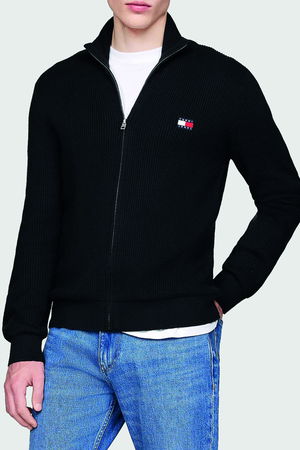 Tommy Hilfiger Erkek Triko Hırka SIYAH Tommy Hilfiger Erkek Triko Hırka SIYAH