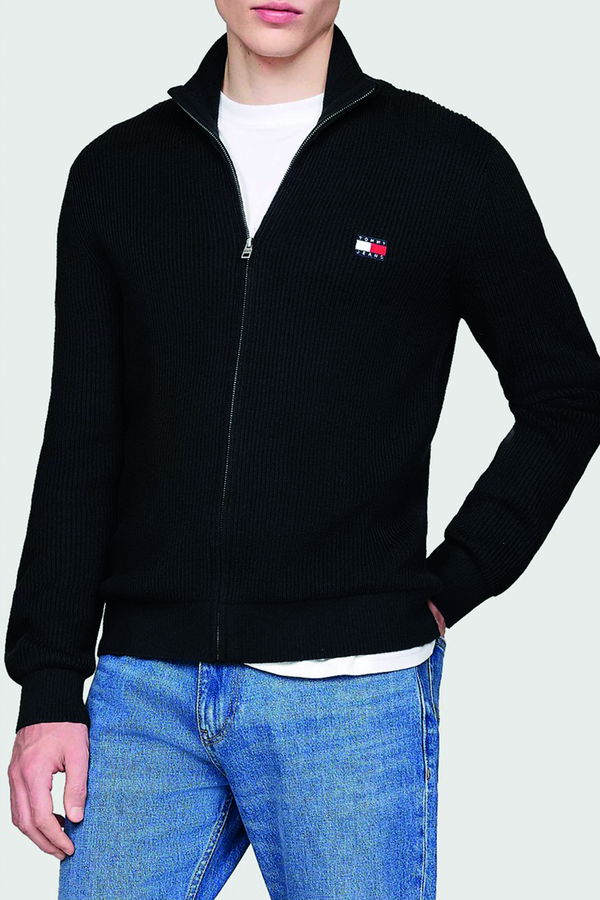 Tommy Hilfiger Erkek Triko Hırka SIYAH Tommy Hilfiger Erkek Triko Hırka SIYAH
