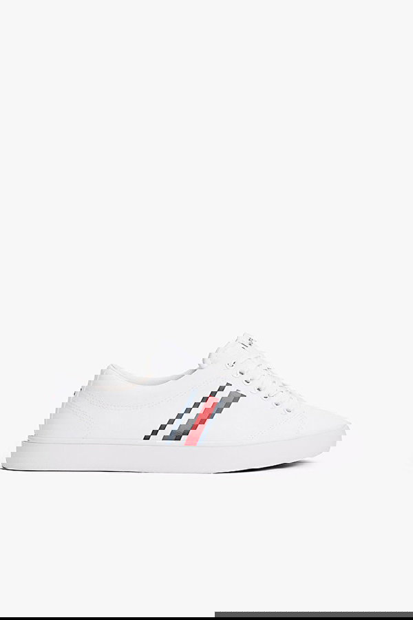 Tommy Hilfigerh Low Core Erkek Spor Ayakkabı Beyaz