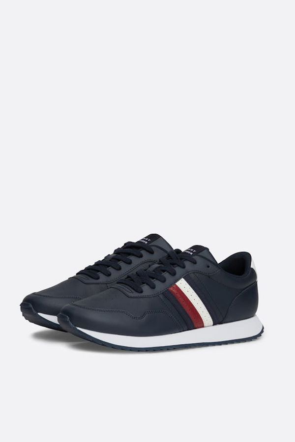 Tommy Hilfiger Erkek Marka Logolu Bağcıklı Spor Ayakkabı LACIVERT Tommy Hilfiger Erkek Marka Logolu Bağcıklı Spor Ayakkabı LACIVERT
