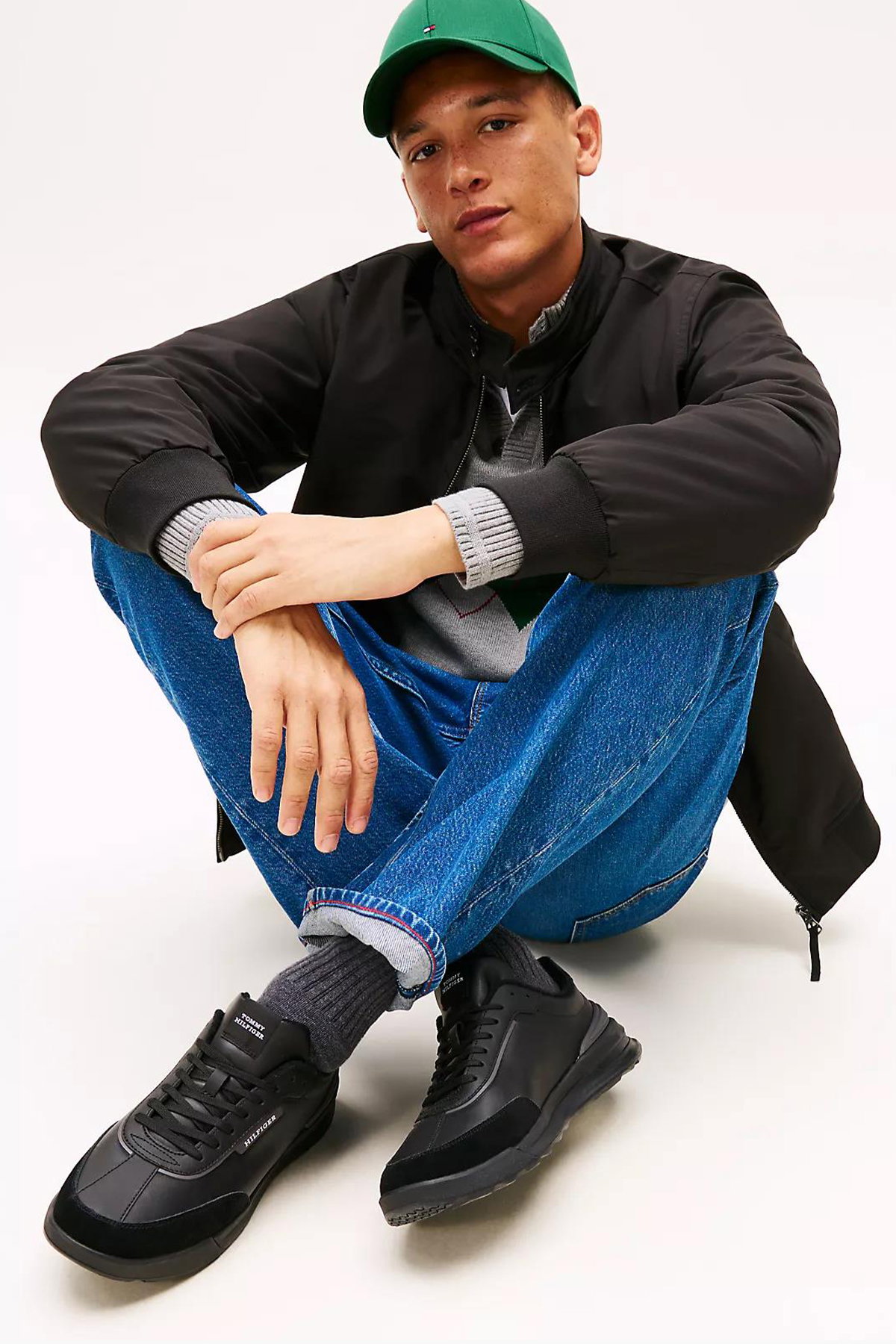 Tommy Hilfiger Erkek Spor Ayakkabı SIYAH