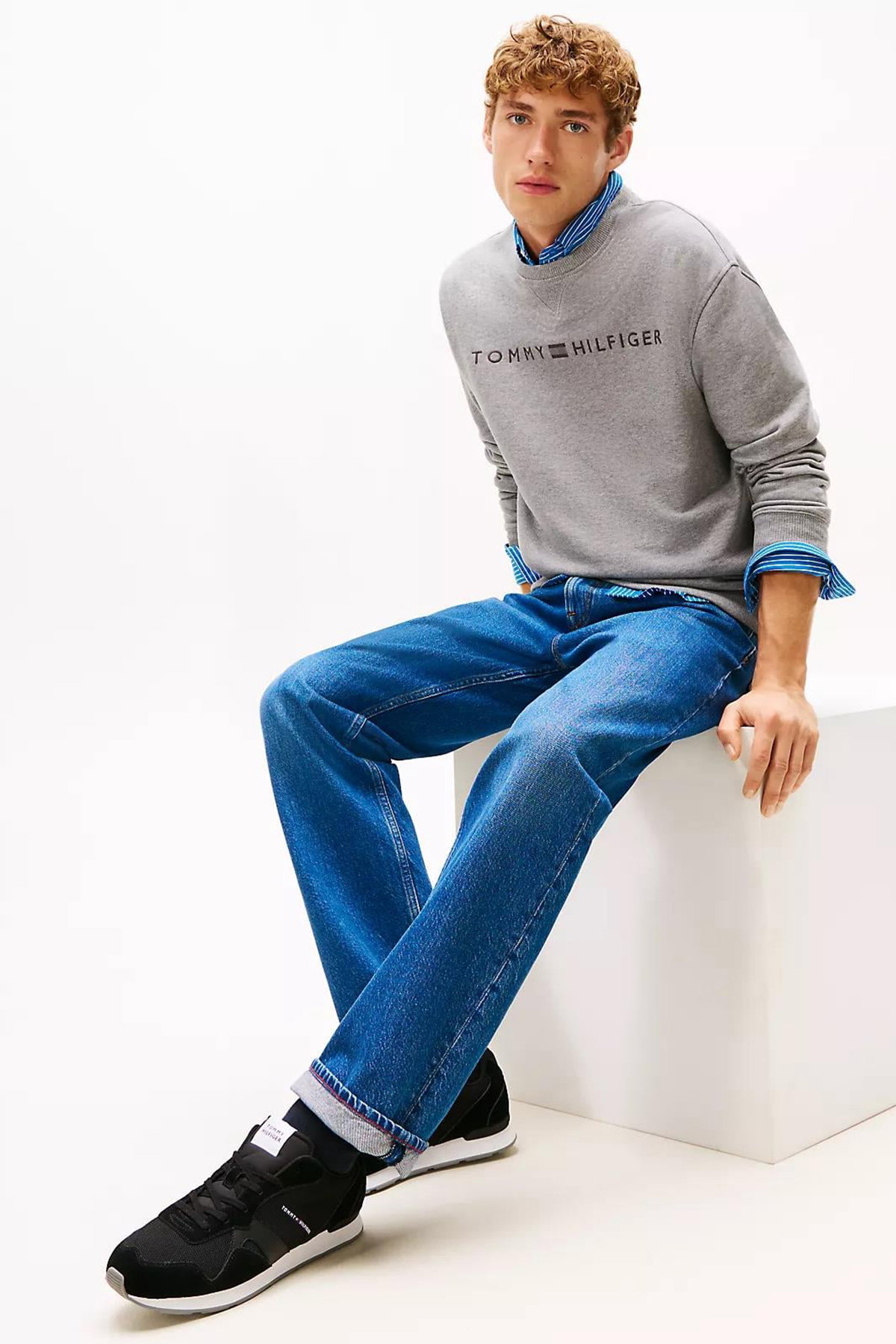 Tommy Hilfiger Erkek Spor Ayakkabı SIYAH