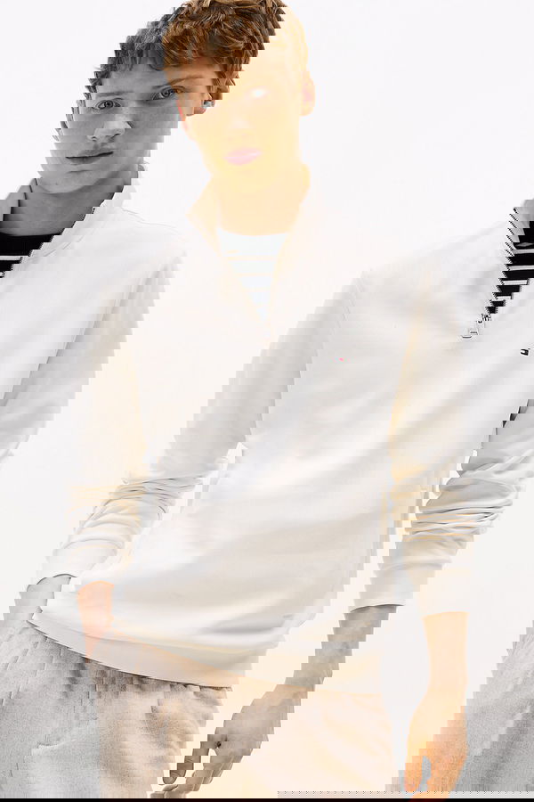 Tommy Hilfiger Erkek Sweatshirt EKRU