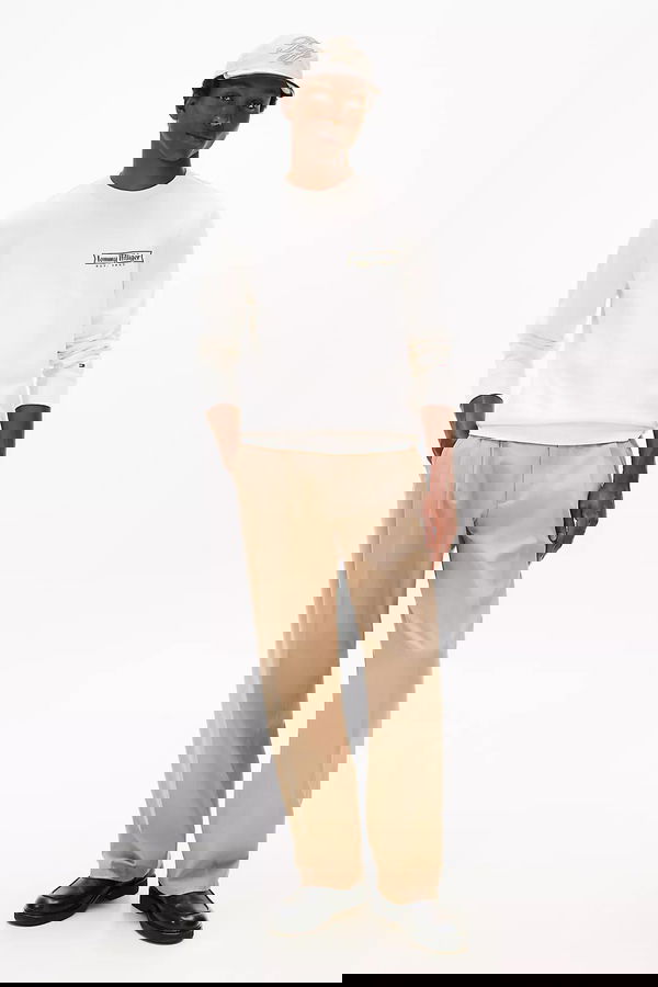 Tommy Hilfiger Erkek Sweatshirt EKRU