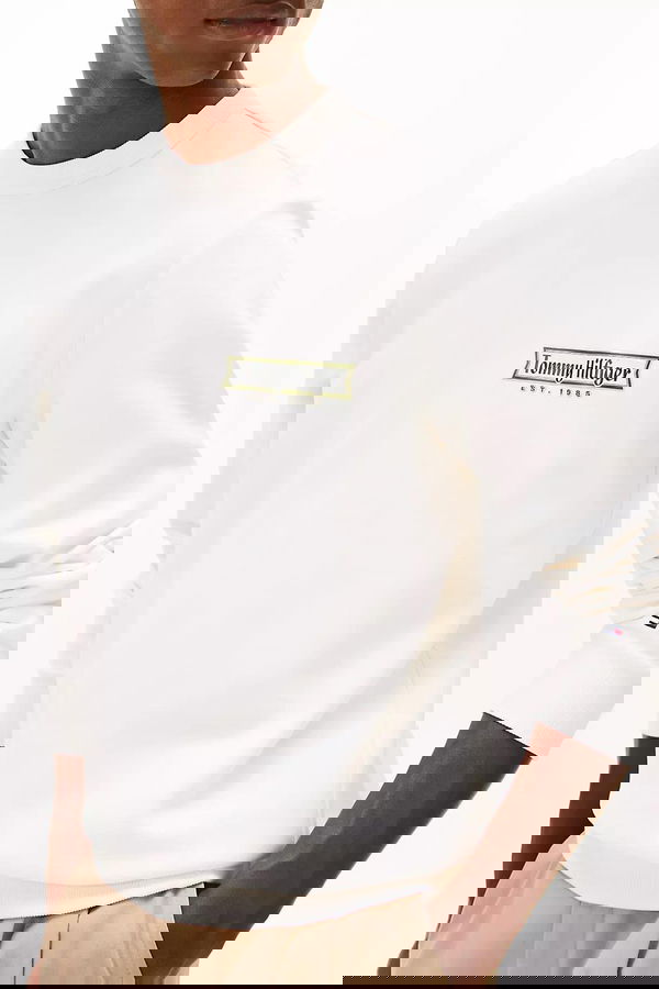 Tommy Hilfiger Erkek Sweatshirt EKRU