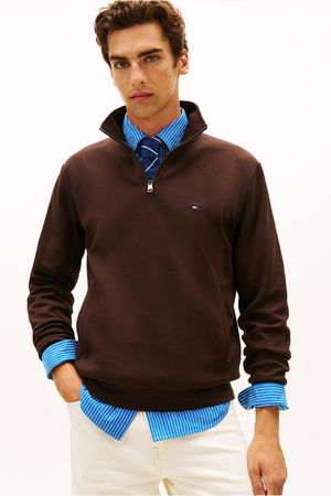 Tommy Hilfiger Erkek Sweatshirt KAHVERENGI