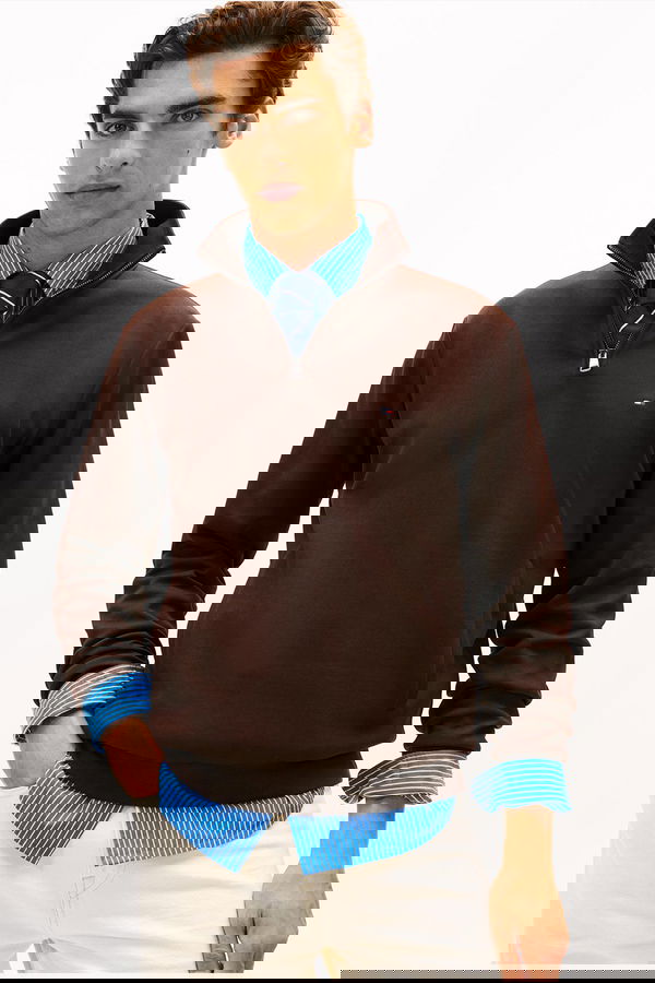 Tommy Hilfiger Erkek Sweatshirt KAHVERENGI