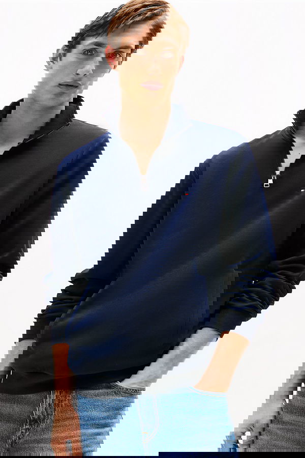 Tommy Hilfiger Erkek Sweatshirt LACIVERT