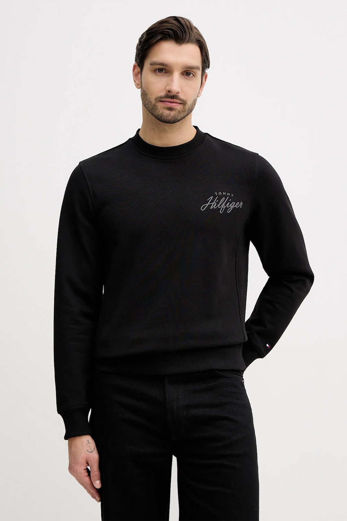Tommy Hilfiger Erkek Sweatshirt SIYAH