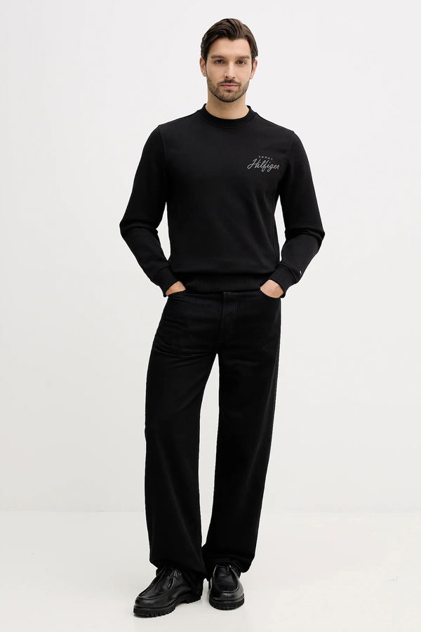 Tommy Hilfiger Erkek Sweatshirt SIYAH