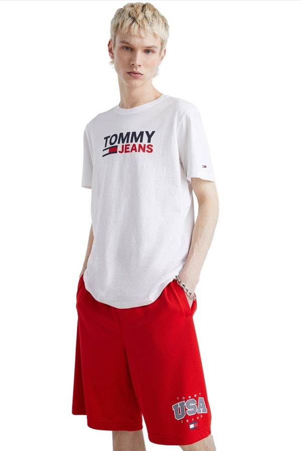 Tommy Hilfiger Erkek T-shirt BEYAZ