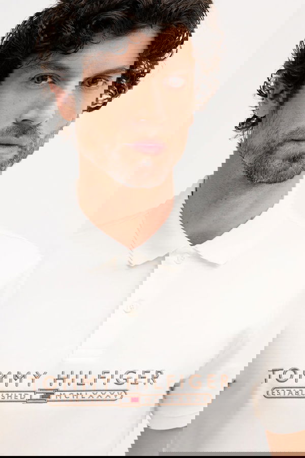 Tommy Hilfiger Erkek T-shirt Beyaz