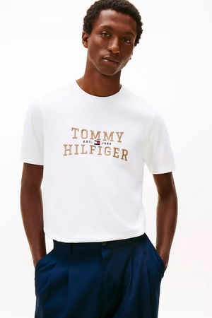Tommy Hilfiger Erkek T-shirt Beyaz