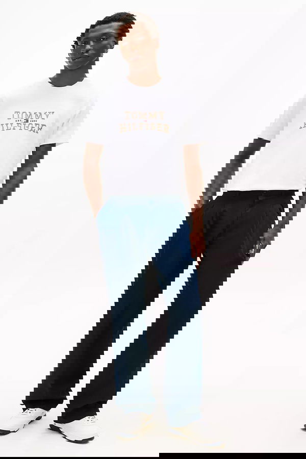 Tommy Hilfiger Erkek T-shirt Beyaz