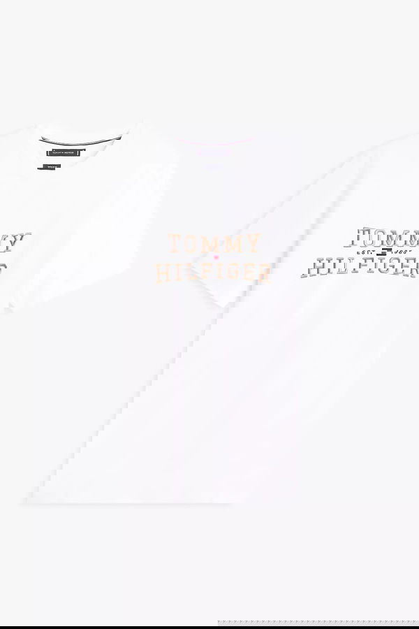 Tommy Hilfiger Erkek T-shirt Beyaz