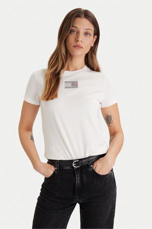 Tommy Hilfiger Erkek T-shirt EKRU