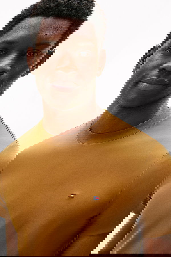 Tommy Hilfiger Erkek T-shirt KAHVERENGI