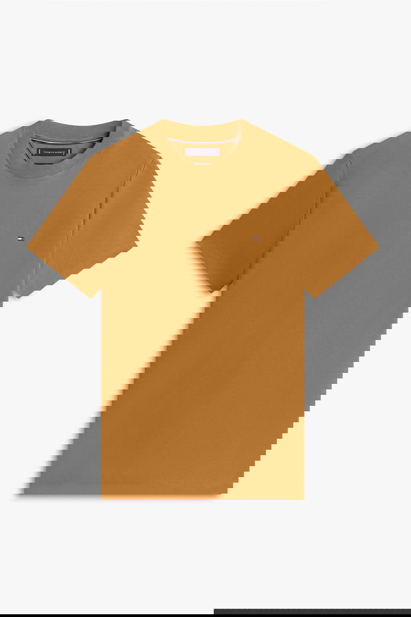 Tommy Hilfiger Erkek T-shirt KAHVERENGI