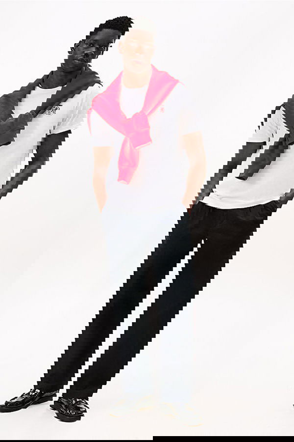 Tommy Hilfiger Erkek T-shirt Beyaz