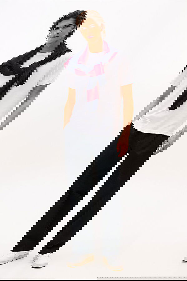 Tommy Hilfiger Erkek T-shirt Beyaz