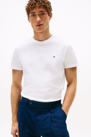 Tommy Hilfiger Erkek T-shirt Beyaz
